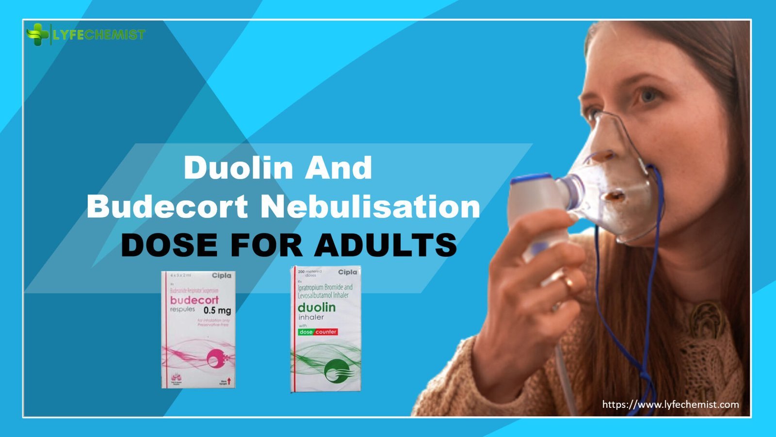 Duolin and Budecort nebulisation dose for Adults